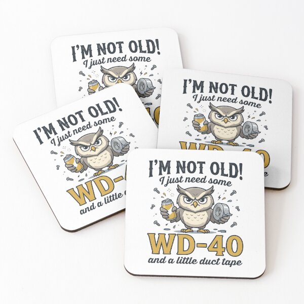 Item preview, Funny Owl Birthday Shirt – WD-40 and Duct Tape Humor Tee designed and sold by relso.