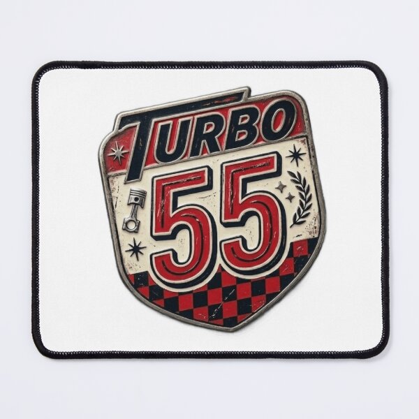 Item preview, Vintage Turbo 55 Racing Pin designed and sold by Northern Glow Art.
