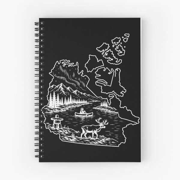 Item preview, Simple Northwest Territories Canada Aurora Landscape with Canoe and Caribou designed and sold by meganohm.
