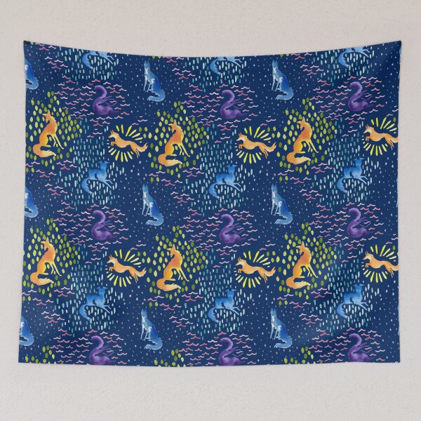 Item preview, Silken Splashes on Navy designed and sold by LauraGarabedian.