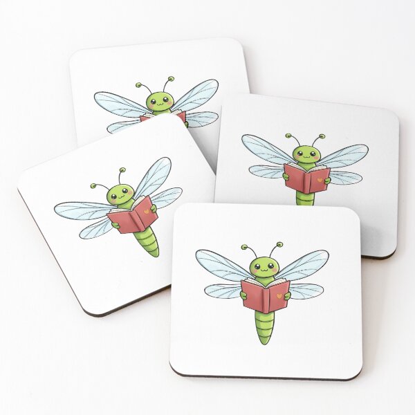Item preview, Dragonfly Reading | Bookworm Energy designed and sold by WrenAndWhimsy.