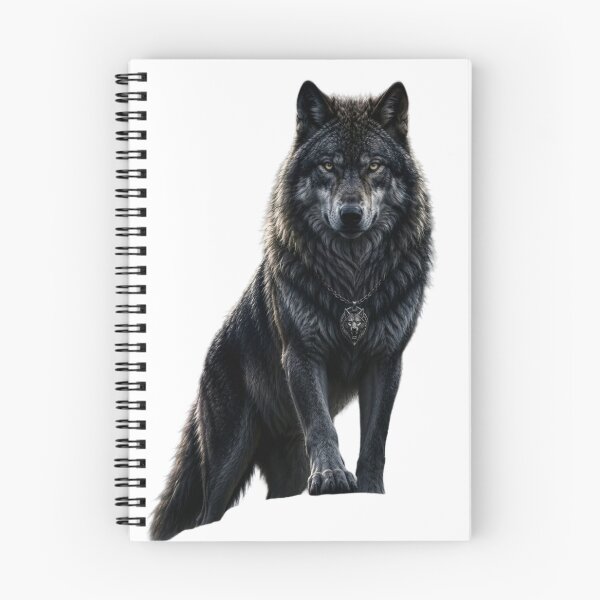 Item preview, Majestic Black Wolf Portrait - Intricate Alpha Aesthetic designed and sold by RoyalDeluxGo.
