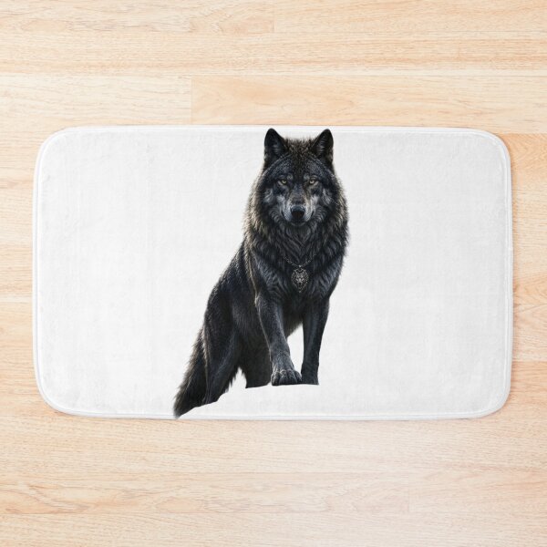 Item preview, Majestic Black Wolf Portrait - Intricate Alpha Aesthetic designed and sold by RoyalDeluxGo.