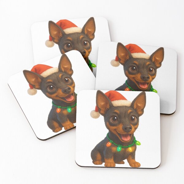 Item preview, Christmas English Toy Terrier designed and sold by Sillytoe.