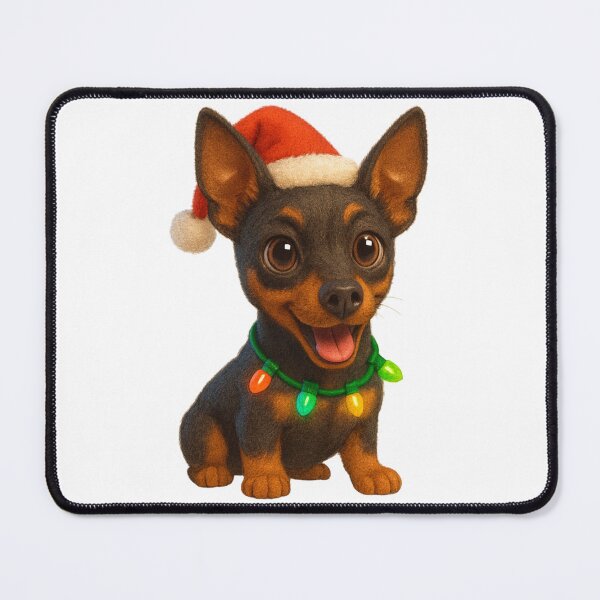 Item preview, Christmas English Toy Terrier designed and sold by Sillytoe.
