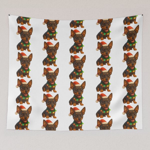 Item preview, Christmas English Toy Terrier designed and sold by Sillytoe.