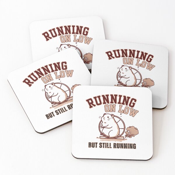 Item preview, Running on Low But Still Running - Funny Hamster - Tired but trying designed and sold by LAJdesigns.