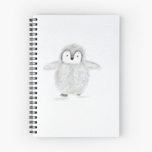 Item preview, A Friendly Fuzzy Baby Penguin | Cute Animal Drawing designed and sold by AngelaMarieArt.