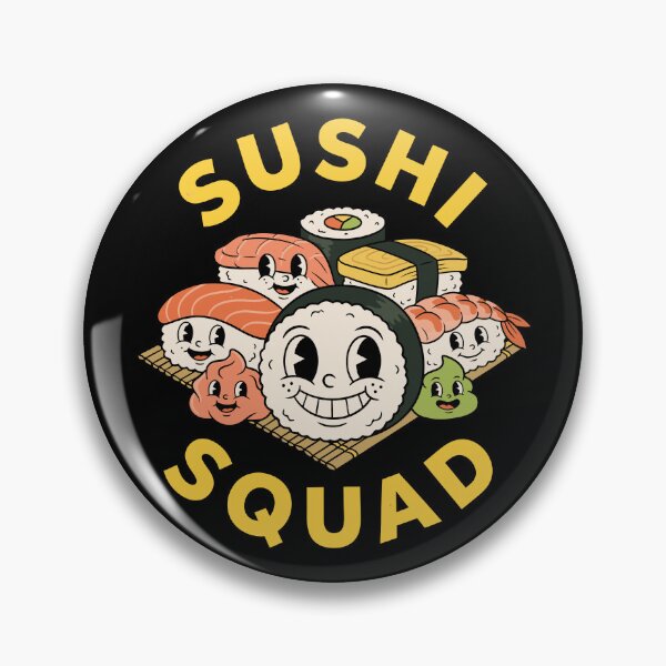 Item preview, Sushi Squad Funny Japanese Food Sashimi Love Sushi Squad Gear designed and sold by DynamicDesign.