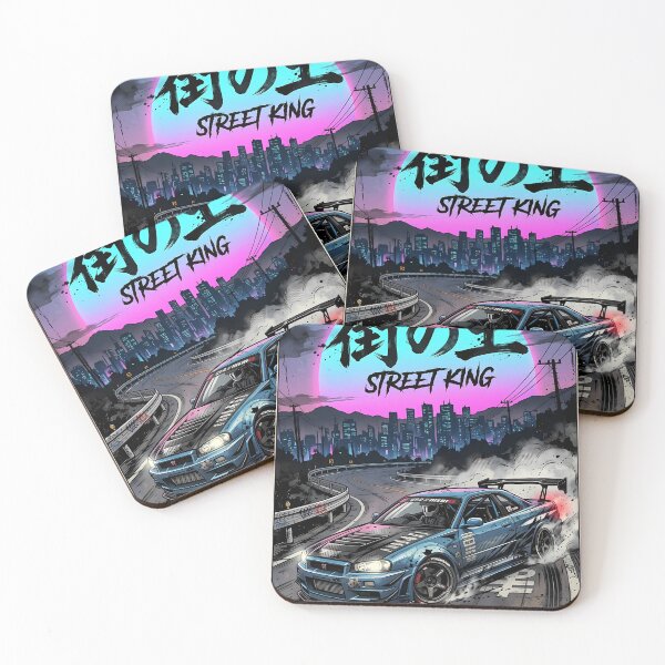 Item preview, Street King Nissan R34 GTR Nismo Retro Manga Art designed and sold by kanjxtan.