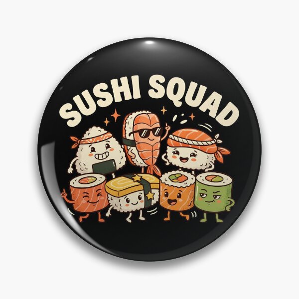 Item preview, Sushi Squad Funny Japanese Food Sashimi Love Sushi Squad Gear designed and sold by DynamicDesign.