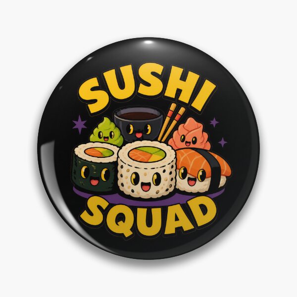 Item preview, Sushi Squad Funny Japanese Food Sashimi Love Sushi Squad Gear designed and sold by DynamicDesign.