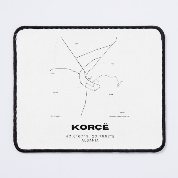 Item preview, Korçë Minimalist Map Design | Albania Historic City Map Art designed and sold by RM-Journey.