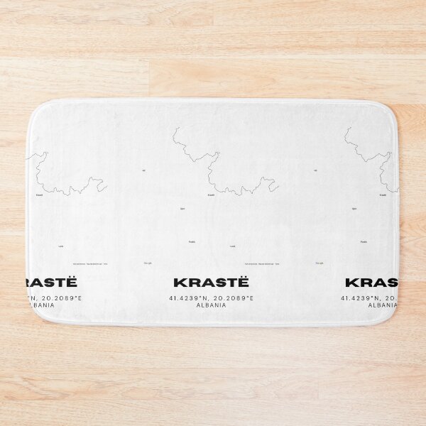 Item preview, Krastë Minimalist Map Design | Albania Mountain Town Map Poster designed and sold by RM-Journey.