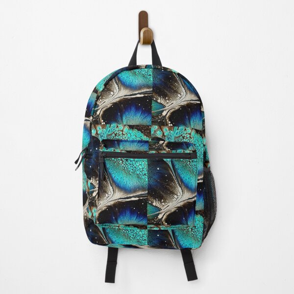 Item preview, Turquoise Cobolt Blue Abstract Fluid Art Design designed and sold by SacredTemple888.