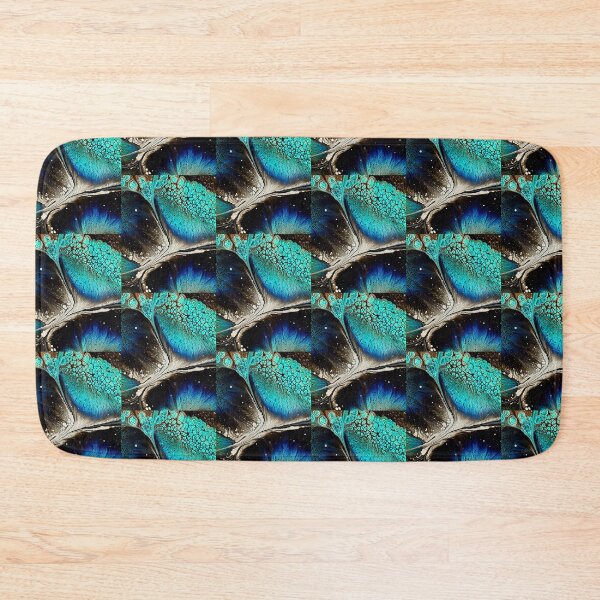 Item preview, Turquoise Cobolt Blue Abstract Fluid Art Design designed and sold by SacredTemple888.