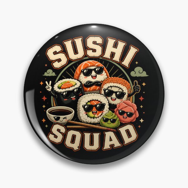 Item preview, Sushi Squad Funny Japanese Food Sashimi Love Sushi Squad Gear designed and sold by DynamicDesign.