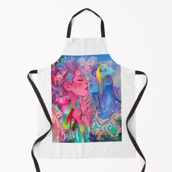 Item preview, Pink and blue pony kawaii art designed and sold by y2kponyclub.