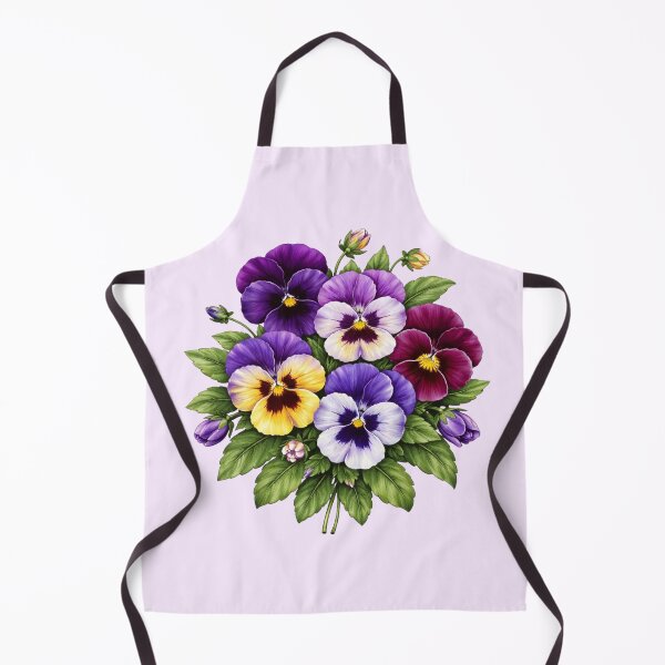 Item preview, Colorful Pansies Flower Bouquet Botanical designed and sold by Myra365Art.