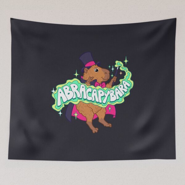Item preview, Abracapybara Funny Magic Capybara Wizard Magician Pun designed and sold by Krasnovaovaova.