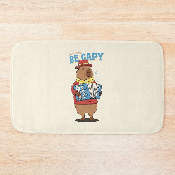 Item preview, Don't Worry Be Capy Funny Capybara Playing Accordion designed and sold by Krasnovaovaova.