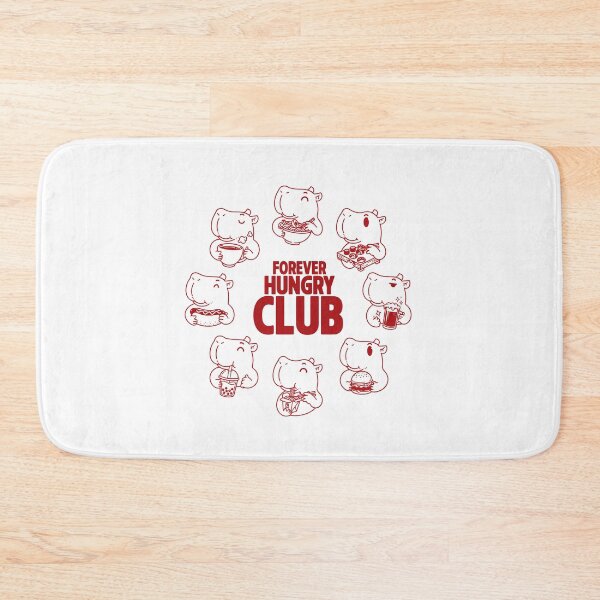 Item preview, Forever Hungry Club Cute Hippo Foodie Meme designed and sold by Krasnovaovaova.