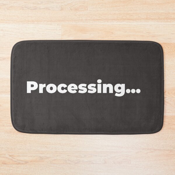 Item preview, Cita minimalista con la que identificarse: “Procesando…” Diseño tipográfico estético designed and sold by diahsariw.