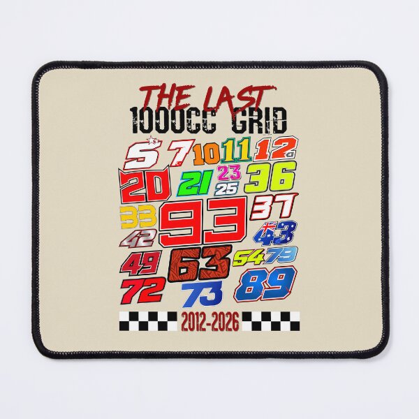 Item preview, The Last 1000cc Grid Clean MotoGP Racing Numbers Tribute Design designed and sold by Fan Art Station .