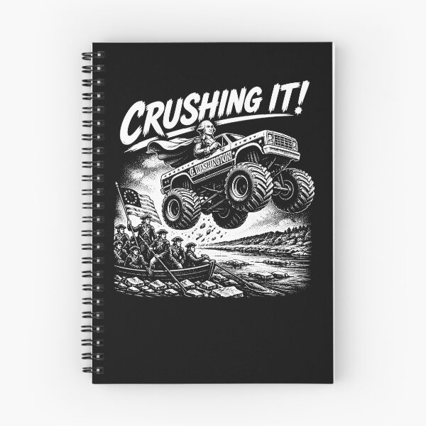 Item preview, Crushing It George Washington Monster Truck 4th of July Gear designed and sold by DynamicDesign.