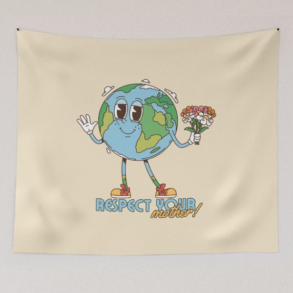 Item preview, Respeta a tu madre Diseño retro terrestre designed and sold by smeraldosecrets.