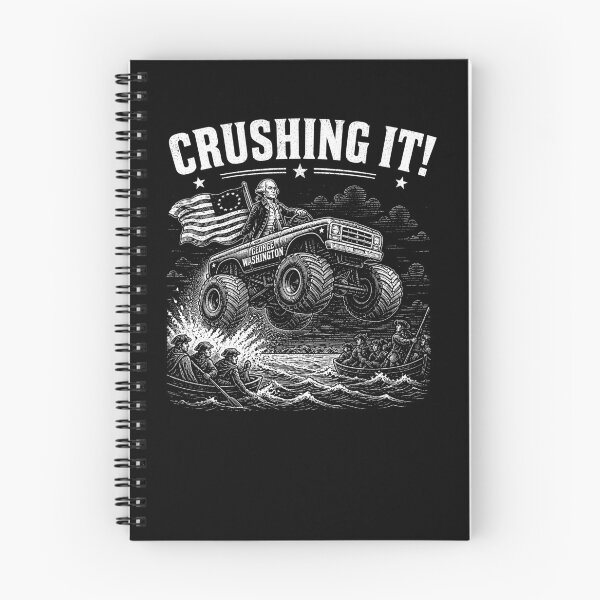 Item preview, Crushing It George Washington Monster Truck 4th of July Gear designed and sold by DynamicDesign.