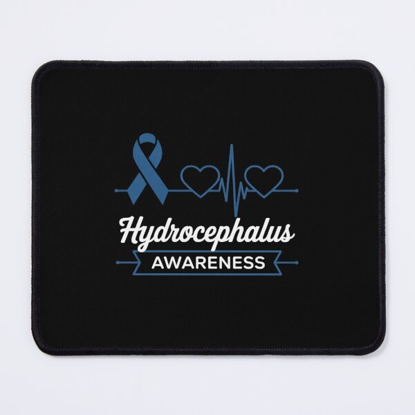 Item preview, Hydrocephalus Awareness Blue Ribbon Heartbeat Support Love designed and sold by BlassmausArt.