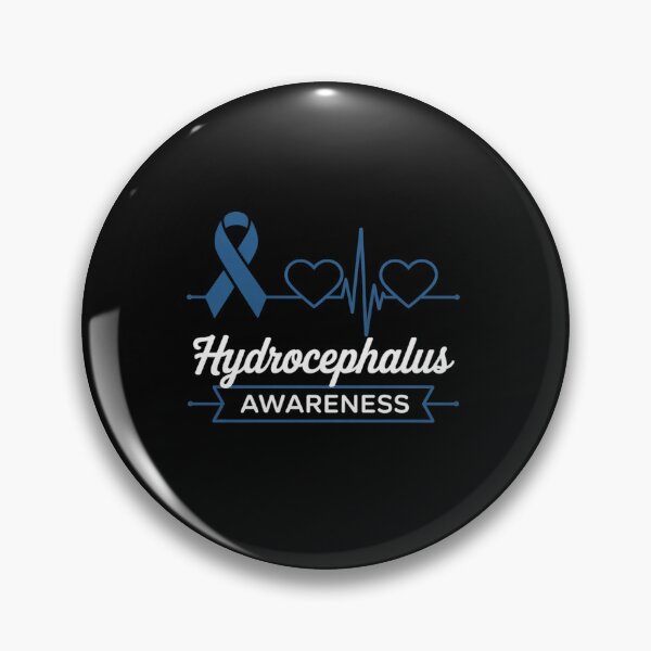 Item preview, Hydrocephalus Awareness Blue Ribbon Heartbeat Support Love designed and sold by BlassmausArt.