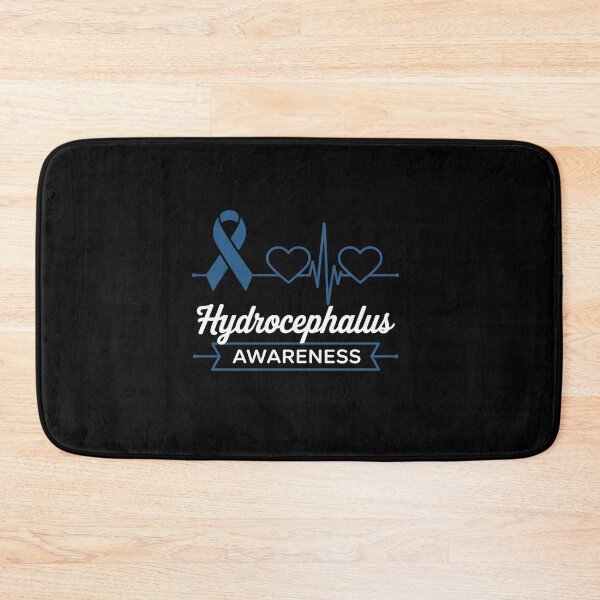 Item preview, Hydrocephalus Awareness Blue Ribbon Heartbeat Support Love designed and sold by BlassmausArt.