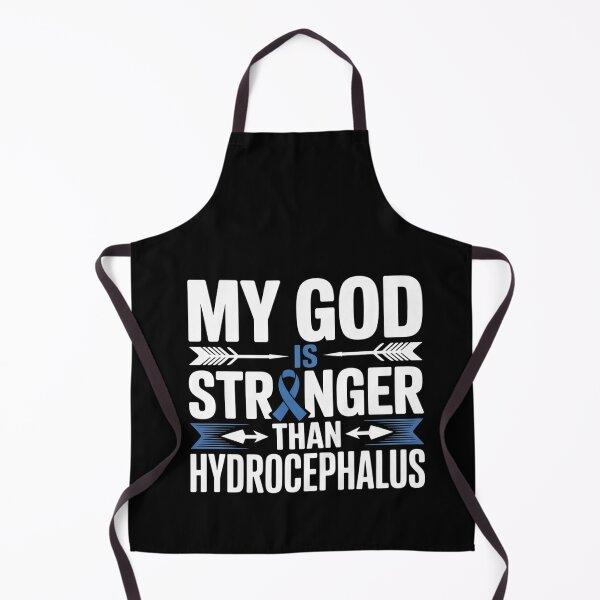 Item preview, Hydrocephalus Awareness Blue Ribbon Support Quote Faith God designed and sold by BlassmausArt.