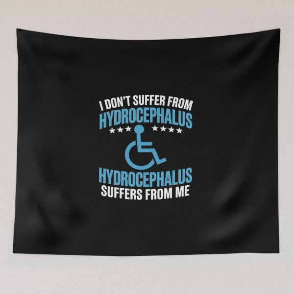 Item preview, Hydrocephalus Awareness Blue Ribbon Support Quote Family designed and sold by BlassmausArt.