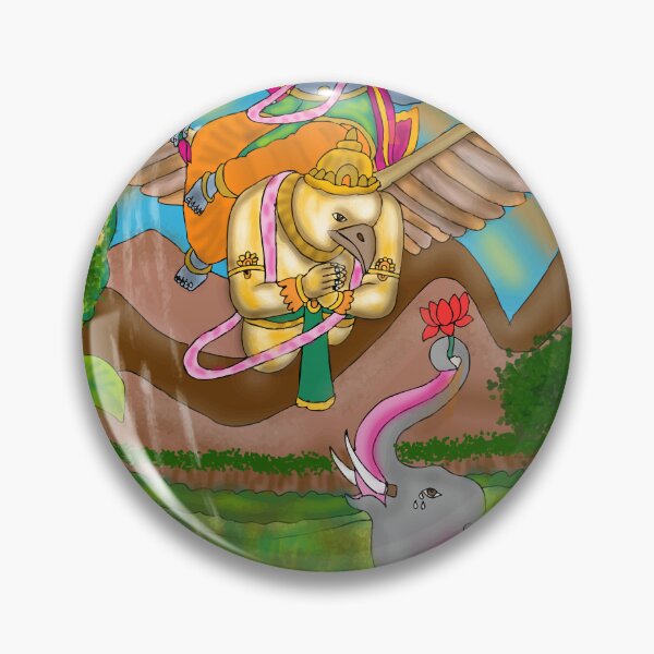 Item preview, Lord Vishnu Divine Hindu God Design | Spiritual Cosmic Protector Artwork designed and sold by Harshit_Digital_Arts.