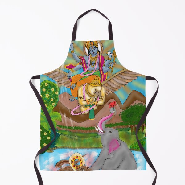 Item preview, Lord Vishnu Divine Hindu God Design | Spiritual Cosmic Protector Artwork designed and sold by Harshit_Digital_Arts.