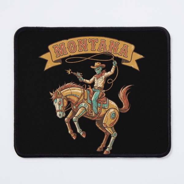 Item preview, Sci-Fi Western Montana Alien Cowboy Rodeo designed and sold by Milasneeze.