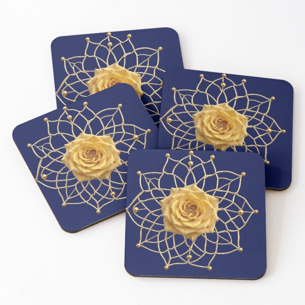 Item preview, 3D Golden Rose Sacred Geometry  designed and sold by digitalbob60.