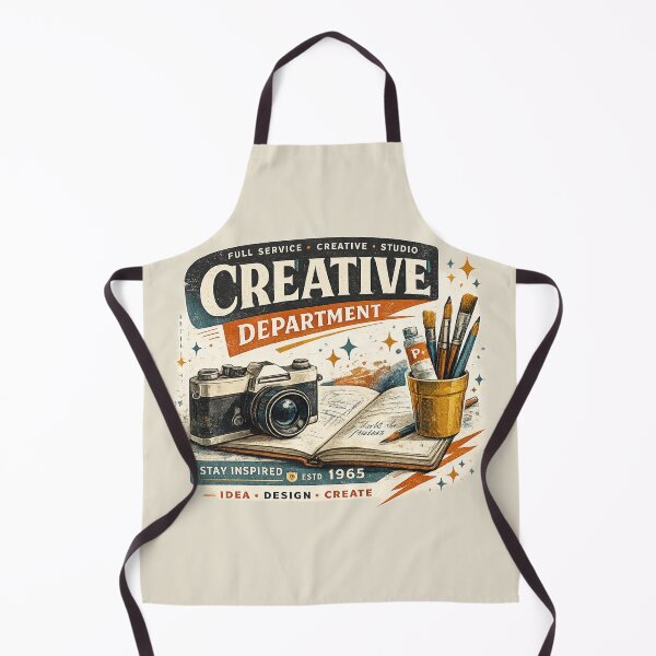 Item preview, Stay Inspired – Vintage Creative Tools Illustration designed and sold by Vals Crafts Creations Studio.
