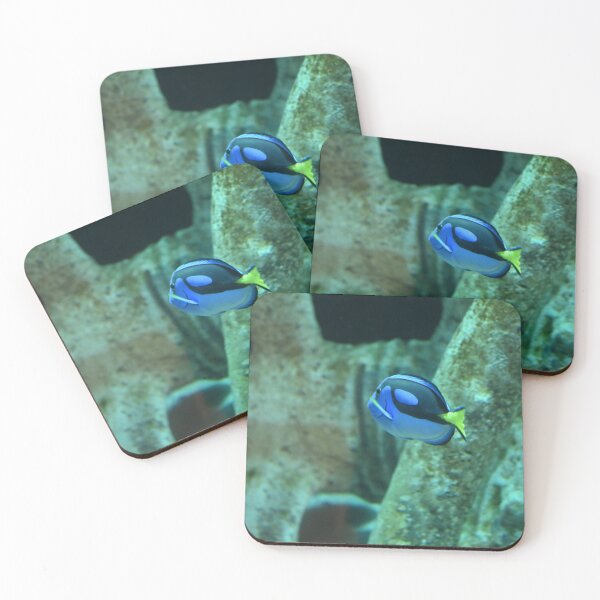 Item preview, Vibrant Blue Fish Swimming Underwater designed and sold by getmybookstore.