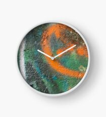 Orange Disc Clock