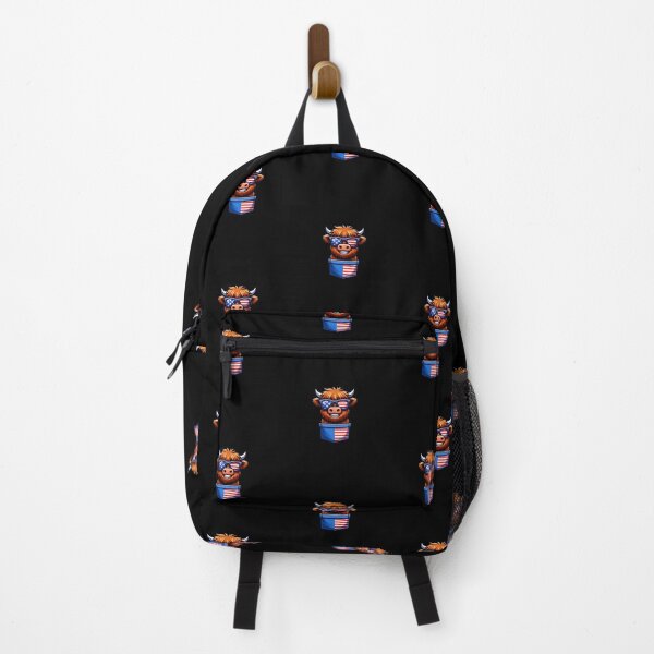 Item preview, Funny Highland Cow 4th July USA Flag America Boys Girls Kids designed and sold by rafaeltto.