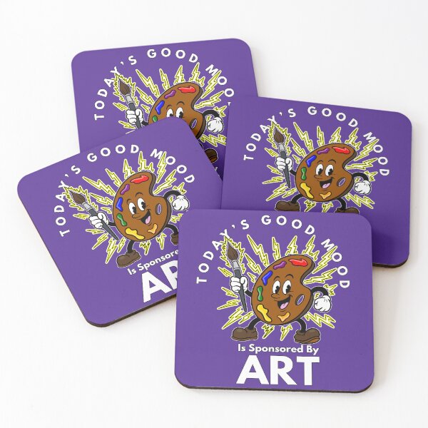 Item preview, Today’s Good Mood Is Sponsored By Art (Energy Paint Palette) designed and sold by Kate Miller Illustrator.