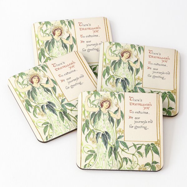 Item preview, Traveler's Joy  - Walter Crane, A Floral Fantasy designed and sold by forgottenbeauty.