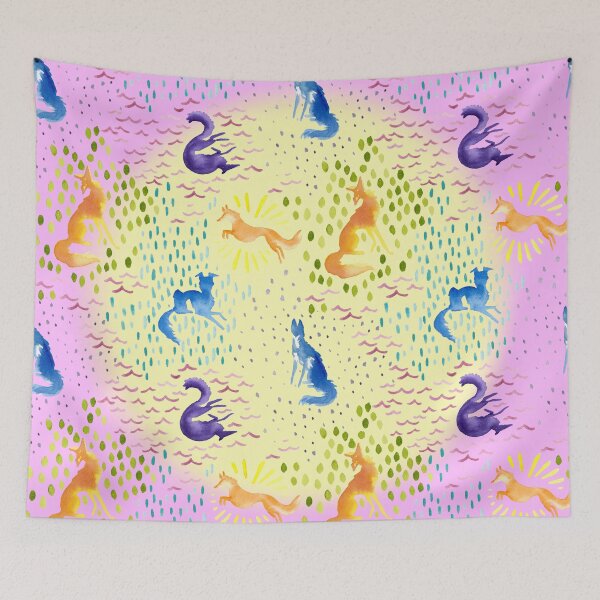 Item preview, Silken Splashes on Sherbert designed and sold by LauraGarabedian.