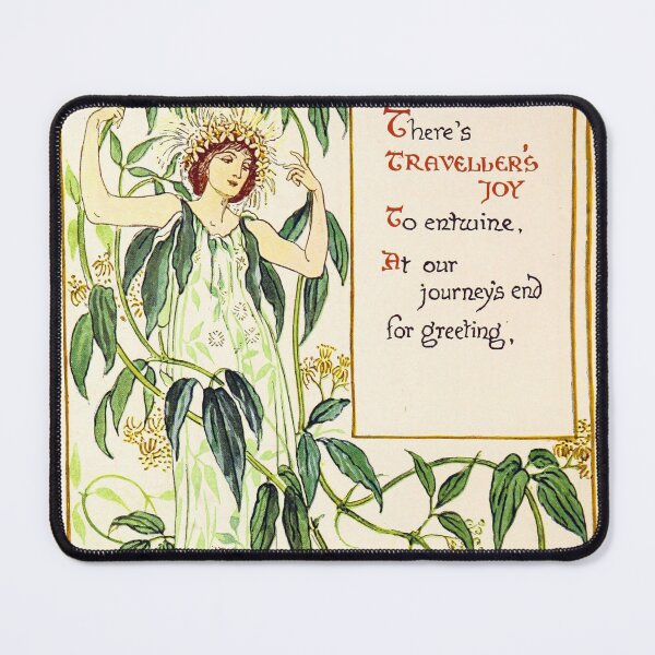 Item preview, Traveler's Joy - Walter Crane, A Floral Fantasy designed and sold by forgottenbeauty.