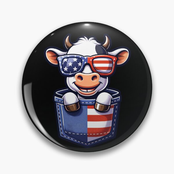 Item preview, Funny Cow 4th July USA Flag America Boys Girls Kids designed and sold by rafaeltto.