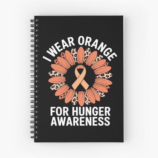 Item preview, I Wear Orange For Hunger Awareness Sunflower Orange Ribbon designed and sold by BlassmausArt.